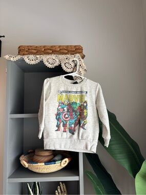 marvel comics superhero graphic sweatshirt